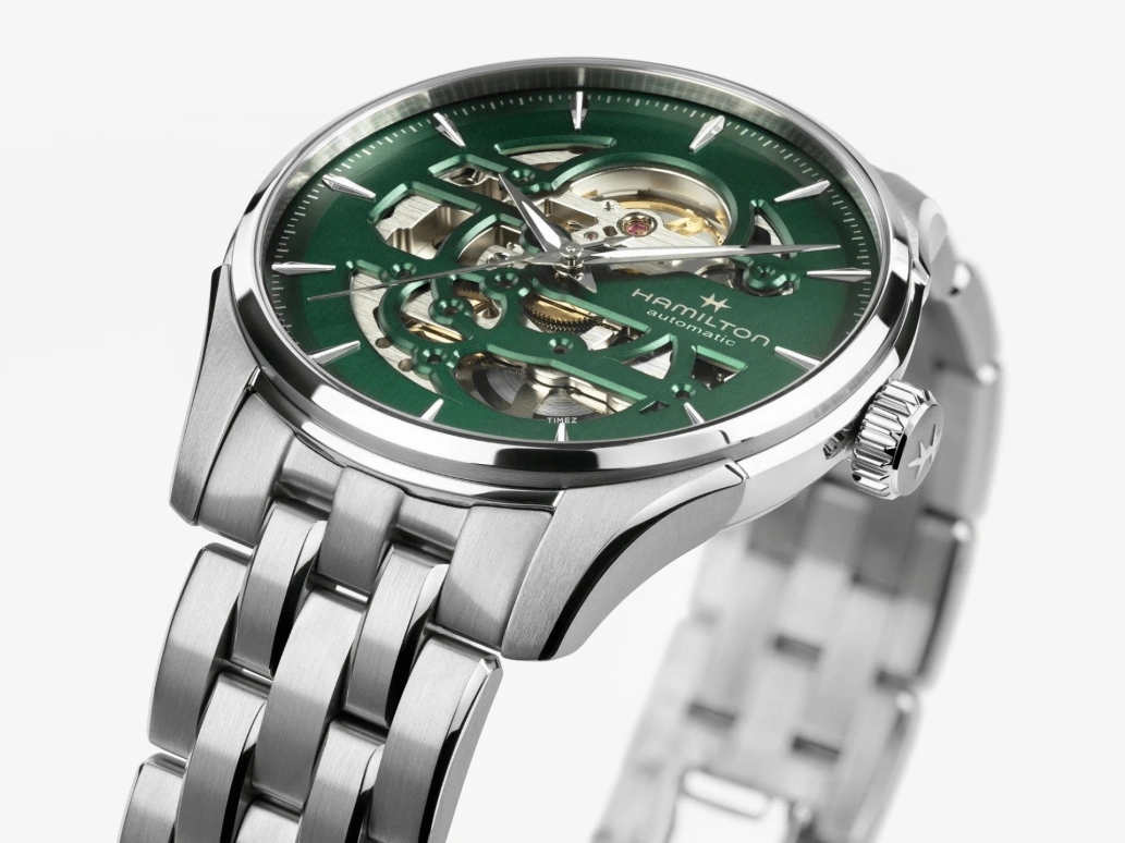 Hamilton,Jazzmaster 40mm,40mm,Stainless Steel,Green,Automatic,80hours,In-house Caliber,H42535160