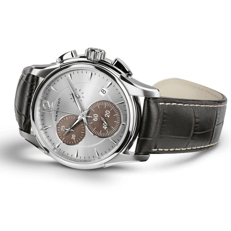 Hamilton,Jazzmaster 42mm,42mm,Stainless Steel,Silver,Quartz,Chronograph,Day,H32612551