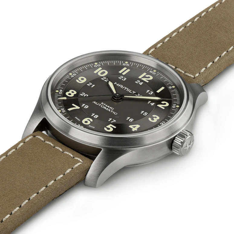 Hamilton,Khaki Field 42mm,42mm,Titanium,Grey,Automatic,80hours,In-house Caliber,H70545550