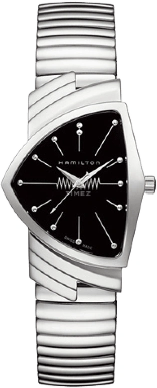 Hamilton,Ventura ,Stainless Steel,Black,Quartz,26280hours,Sapphire,Crystal Glass,H24481131
