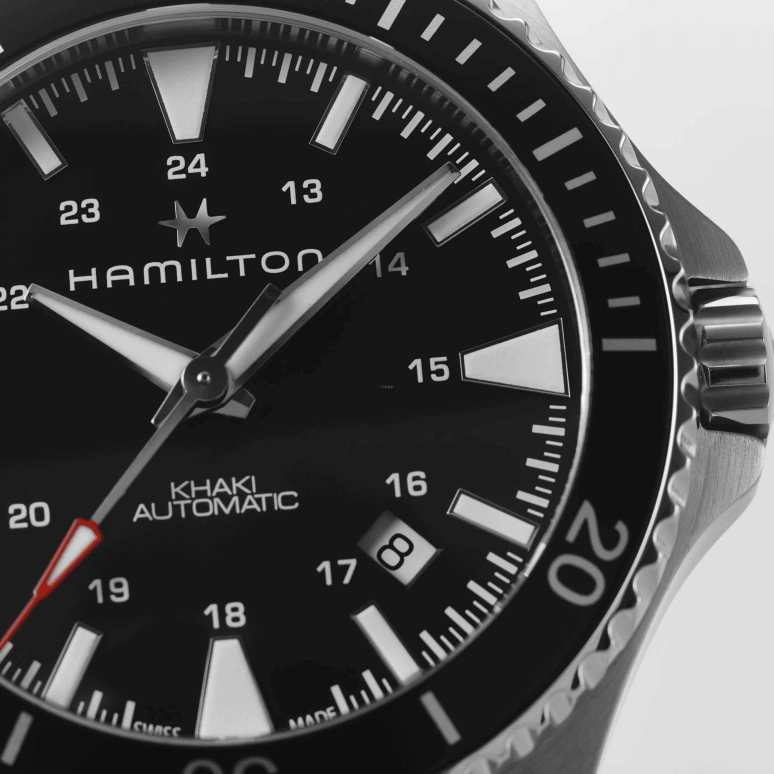 Hamilton,Khaki Navy 40mm,40mm,Stainless Steel,Black,Automatic,80hours,In-house Caliber,H82335131