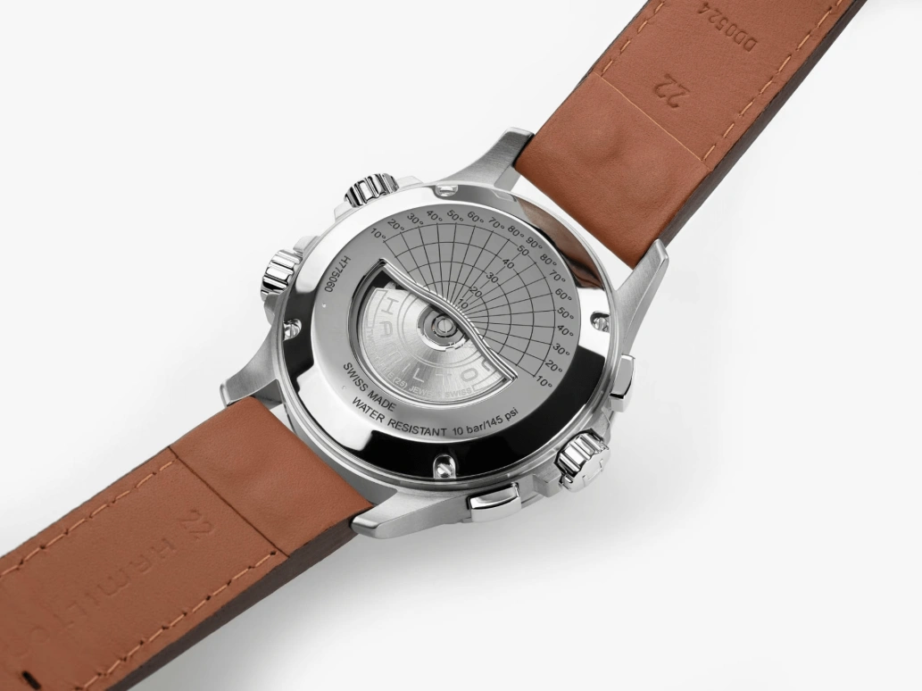 Hamilton,Khaki Aviation 44mm,44mm,Stainless Steel,Blue,Automatic,Chronograph,Date,Day,H77506540