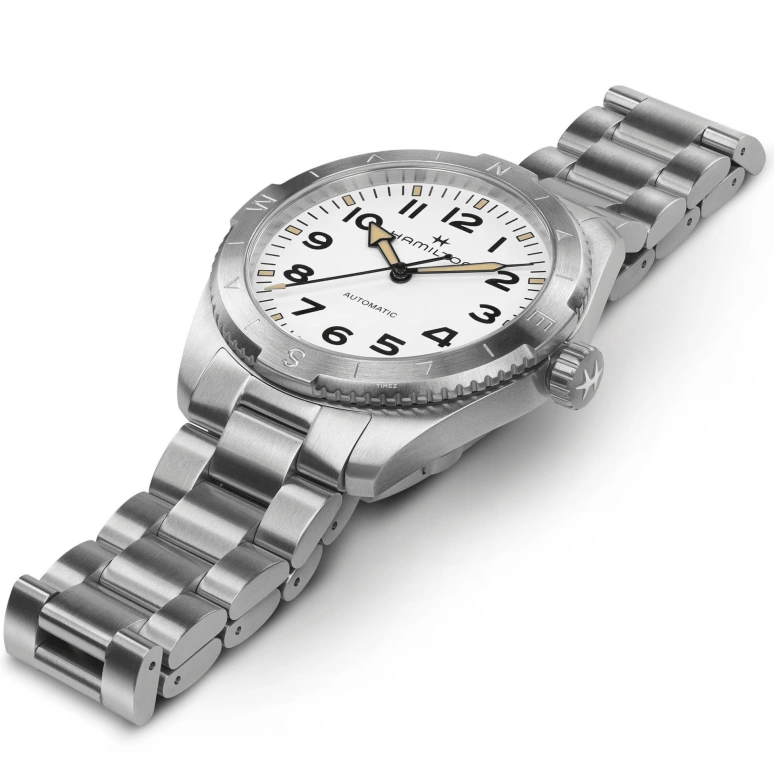 Hamilton,Khaki Field 41mm,41mm,Stainless Steel,White,Automatic,80hours,In-house Caliber,H70315110