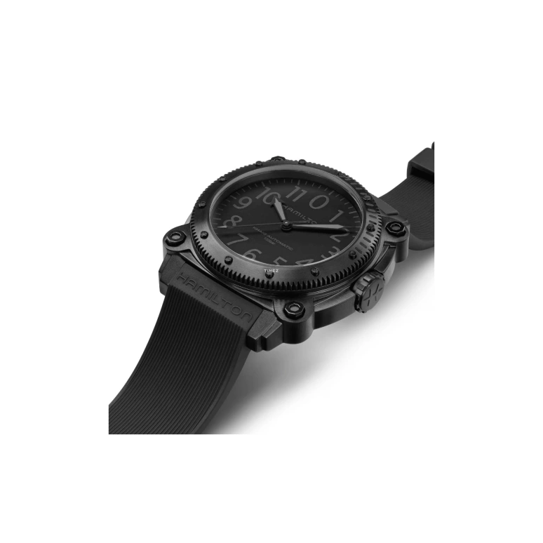 Hamilton,Khaki Navy 46mm,46mm,Titanium Gold,Titanium Gold,Black,Automatic,80hours,In-house Caliber,H78505331