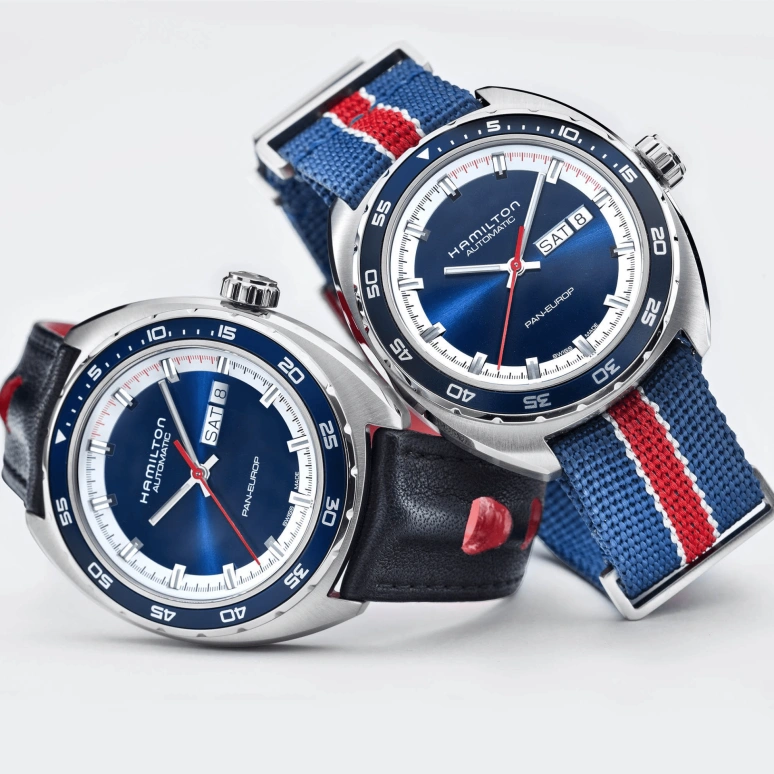 Hamilton,American Classic 42mm,42mm,Stainless Steel,Blue,Automatic,Chronograph,Date,Day,H35405741