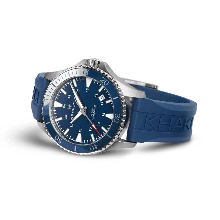 Hamilton,Khaki Navy 40mm,40mm,Stainless Steel,Luminous,Silver,Blue,Automatic,80hours,In-house Caliber,H82345341