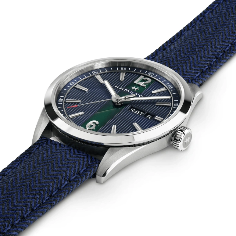 Hamilton,Broadway 40mm,40mm,Stainless Steel,Blue,Quartz,Date,Day,H43311941