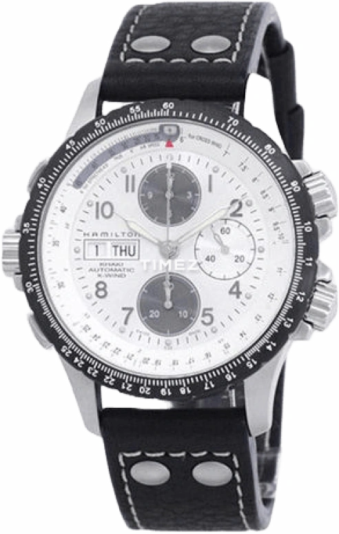 Hamilton,Khaki Aviation 44mm,44mm,Stainless Steel,Silver White,Sapphire,Crystal Glass,Open,H77626553