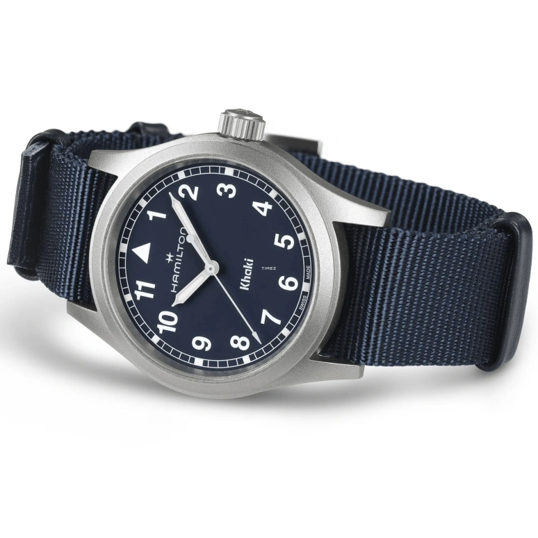 Hamilton,Khaki Field 38mm,38mm,Stainless Steel,Blue,Quartz,Sapphire,Crystal Glass,Round,H69401940