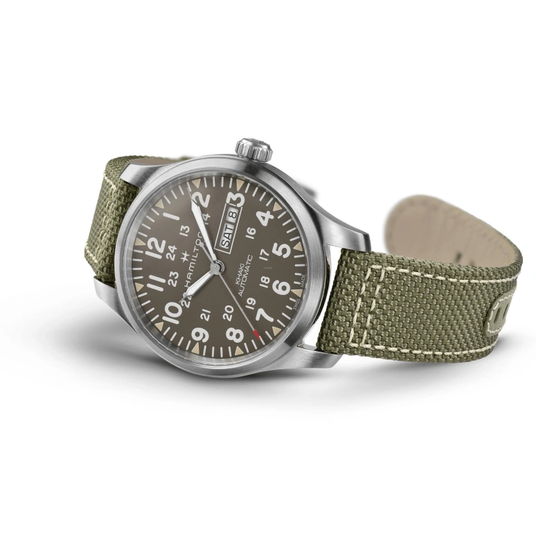 Hamilton,Khaki Field 42mm,42mm,Stainless Steel,Grey,Automatic,Chronograph,Date,Day,H70535081