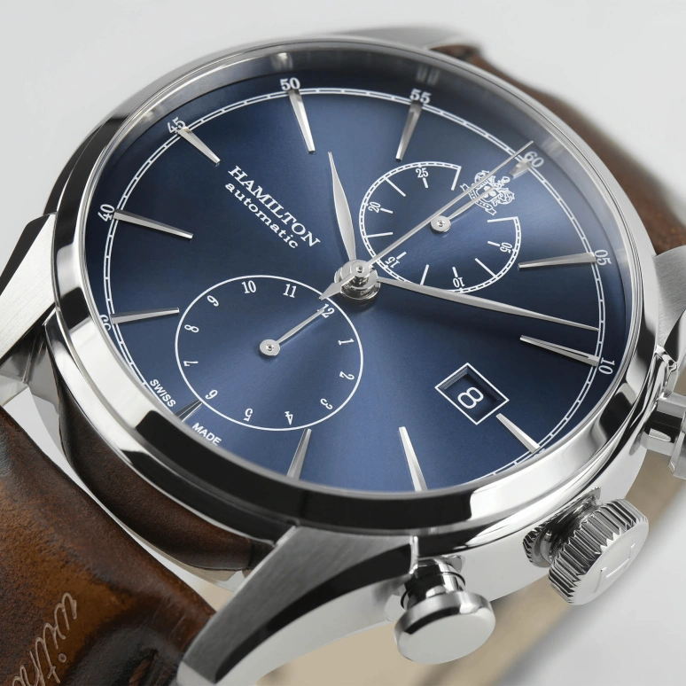 Hamilton,American Classic 42mm,42mm,Stainless Steel,Blue,Automatic,60hours,In-house Caliber,H32416541