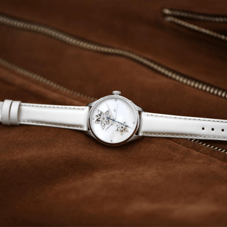 Hamilton,Jazzmaster 34mm,34mm,Stainless Steel,White,Automatic,80hours,In-house Caliber,H32115892