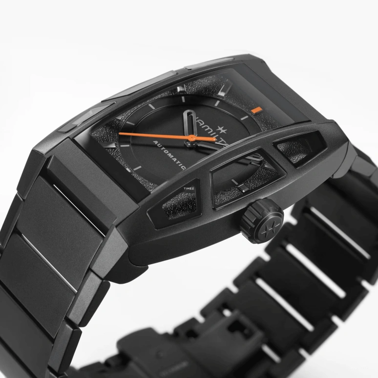 Hamilton,American Classic 36x48mm,36x48mm,Titanium,Black,Automatic,80hours,In-house Caliber,H13605130