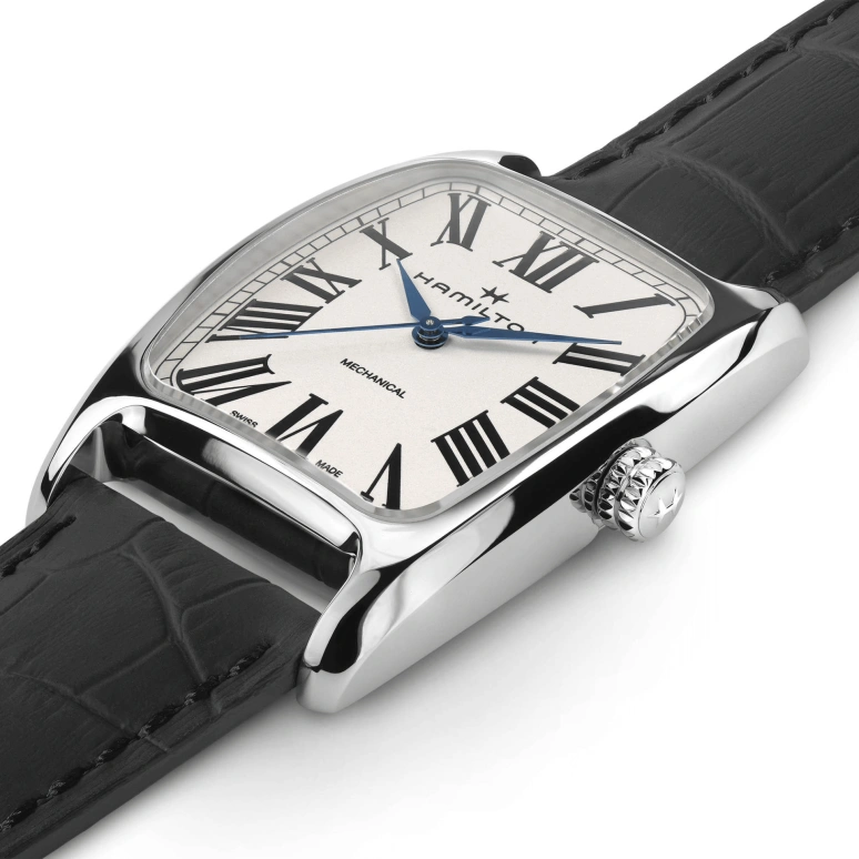 Hamilton,American Classic 34.50x38mm,34.50x38mm,Stainless Steel,White,Handwound,80hours,In-house Caliber,H13519711