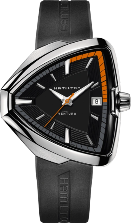 Hamilton,Ventura 42.50mm,42.50mm,Stainless Steel,Black,Quartz,Chronograph,Date,H24551331