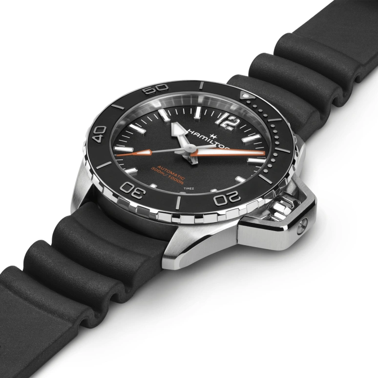 Hamilton,Khaki Navy 41mm,41mm,Stainless Steel,Black,Automatic,Sapphire,Crystal Glass,Round,H77455330