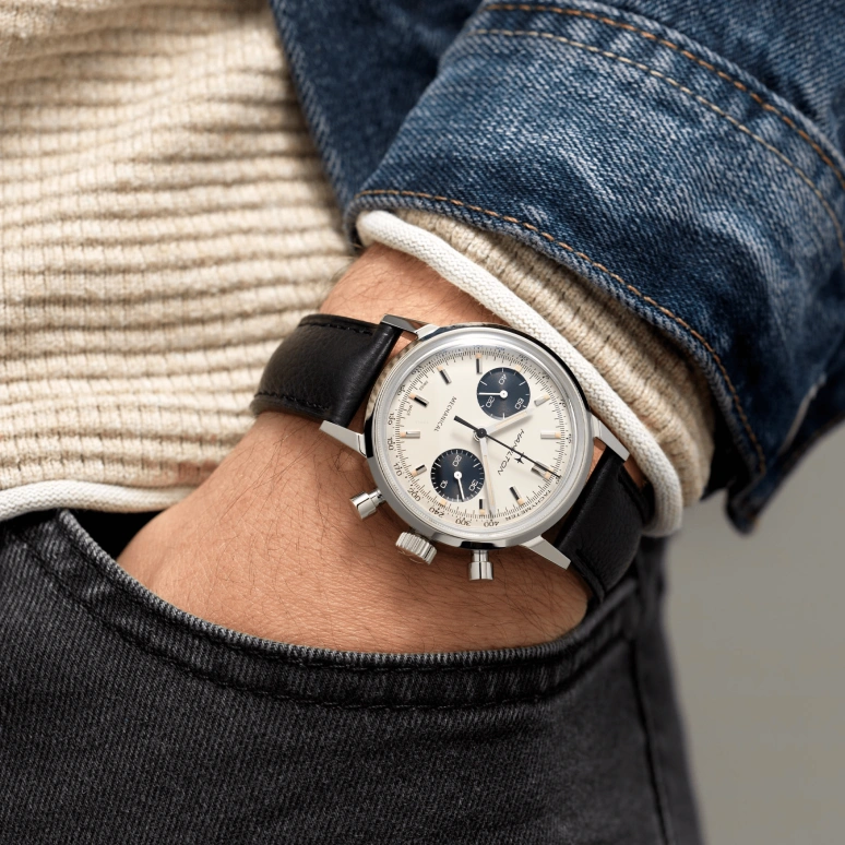 Hamilton,American Classic 40mm,40mm,Stainless Steel,White,Handwound,Chronograph,Date,H38429710