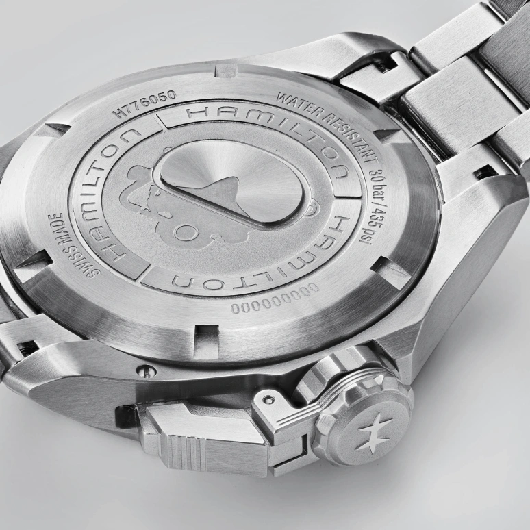 Hamilton,Khaki Navy 42mm,42mm,Stainless Steel,Black,Automatic,Date,80hours,H77605135