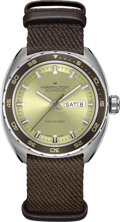 Hamilton,American Classic 42mm,42mm,Stainless Steel,Green,Automatic,Date,Day,H35445860