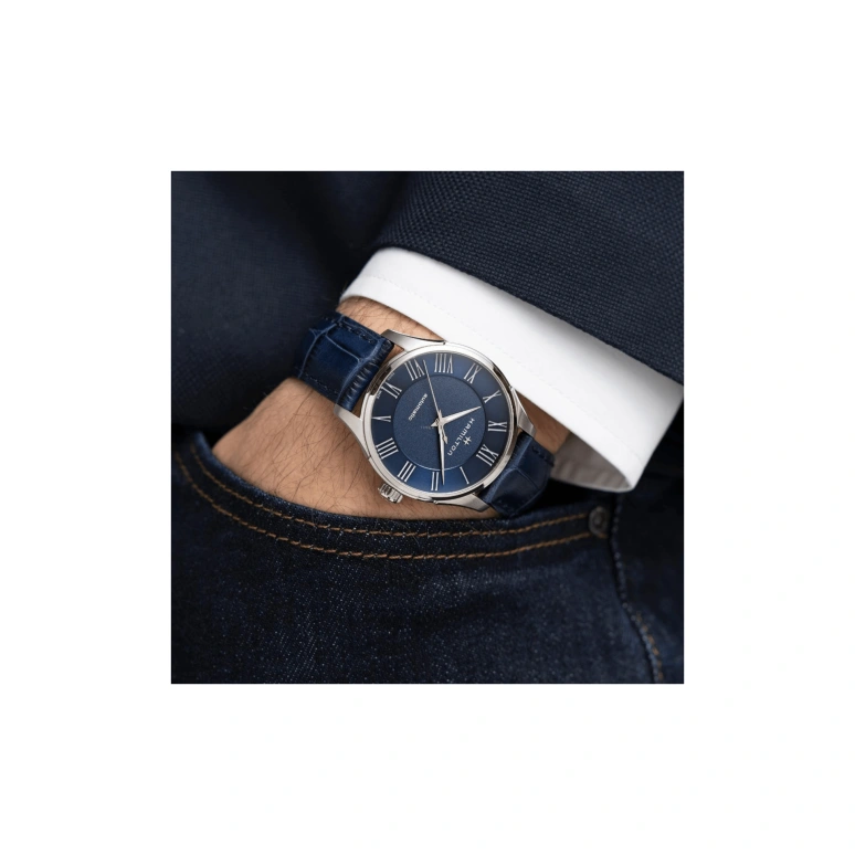 Hamilton,Jazzmaster 40mm,40mm,Stainless Steel,Blue,Automatic,80hours,In-house Caliber,H42535640