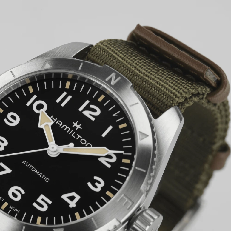 Hamilton,Khaki Field 37mm,37mm,Stainless Steel,Black,Automatic,80hours,In-house Caliber,H70225931