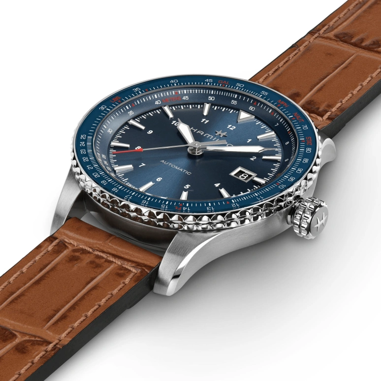 Hamilton,Khaki Aviation 42mm,42mm,Stainless Steel,Blue,Automatic,80hours,In-house Caliber,H76645540