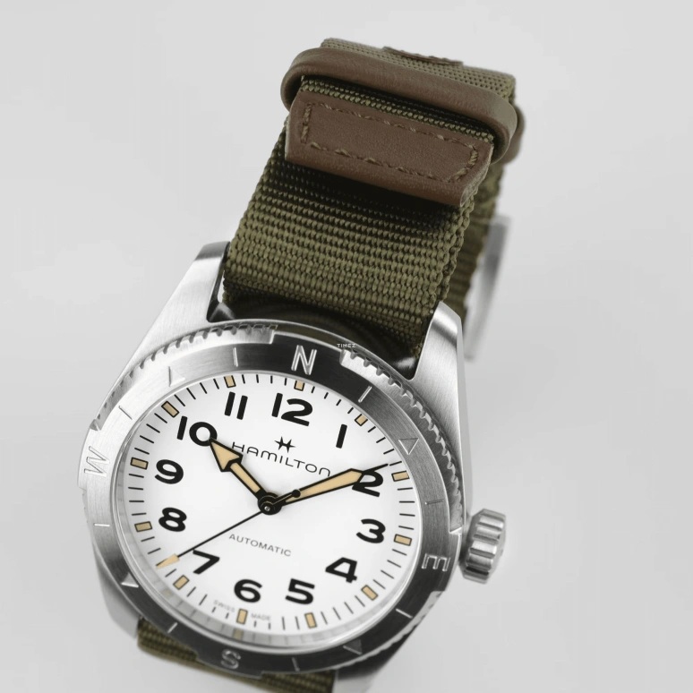 Hamilton,Khaki Field 37mm,37mm,Stainless Steel,White,Automatic,80hours,In-house Caliber,H70225910