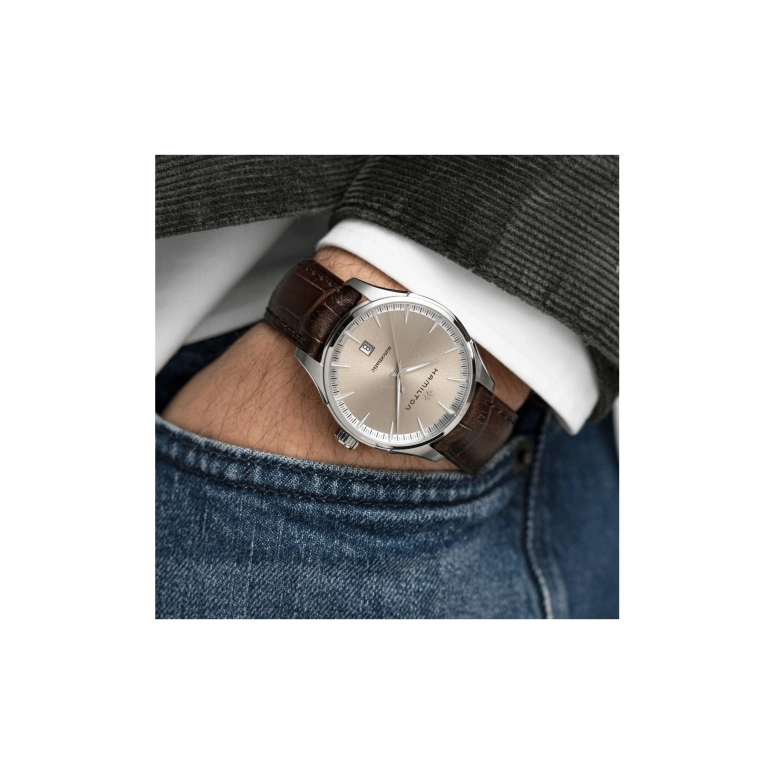 Hamilton,Jazzmaster 40mm,40mm,Stainless Steel,Cream,Automatic,80hours,In-house Caliber,H32475520