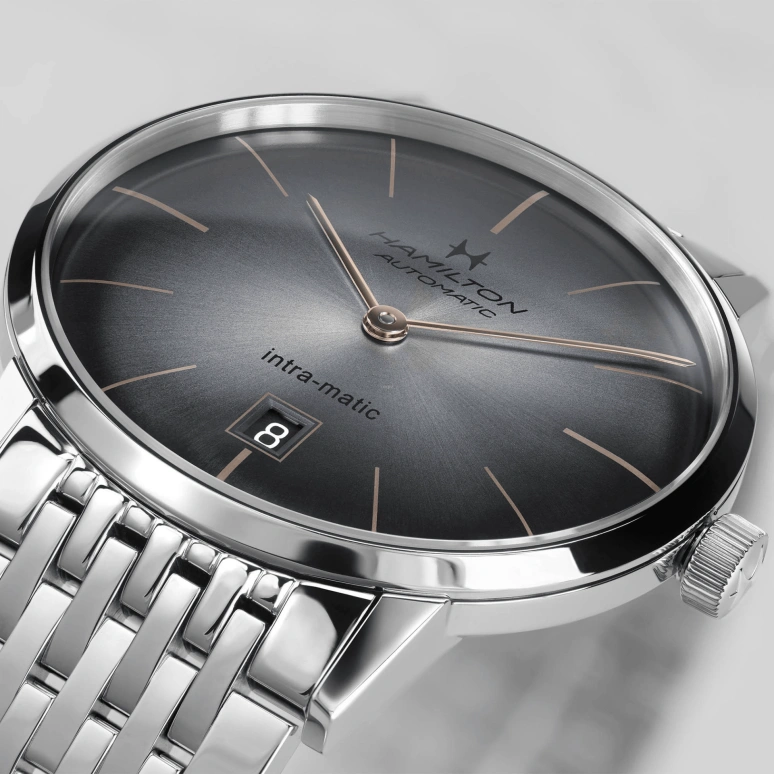 Hamilton,American Classic 42mm,42mm,Stainless Steel,Grey,Automatic,Day,42hours,H38755181