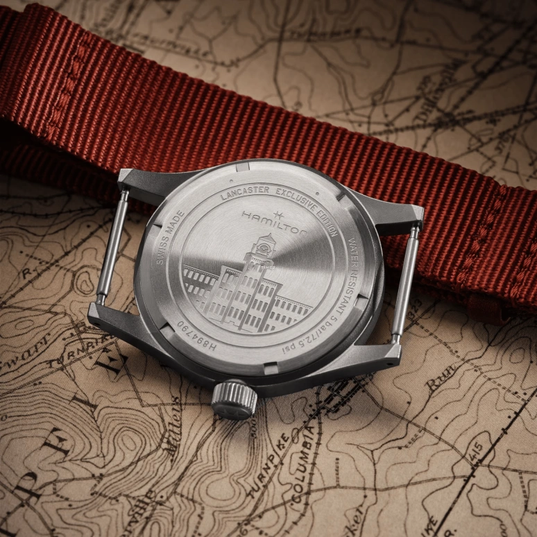 Hamilton,Khaki Field 38mm,38mm,Stainless Steel,Red,Handwound,80hours,In-house Caliber,H89479970