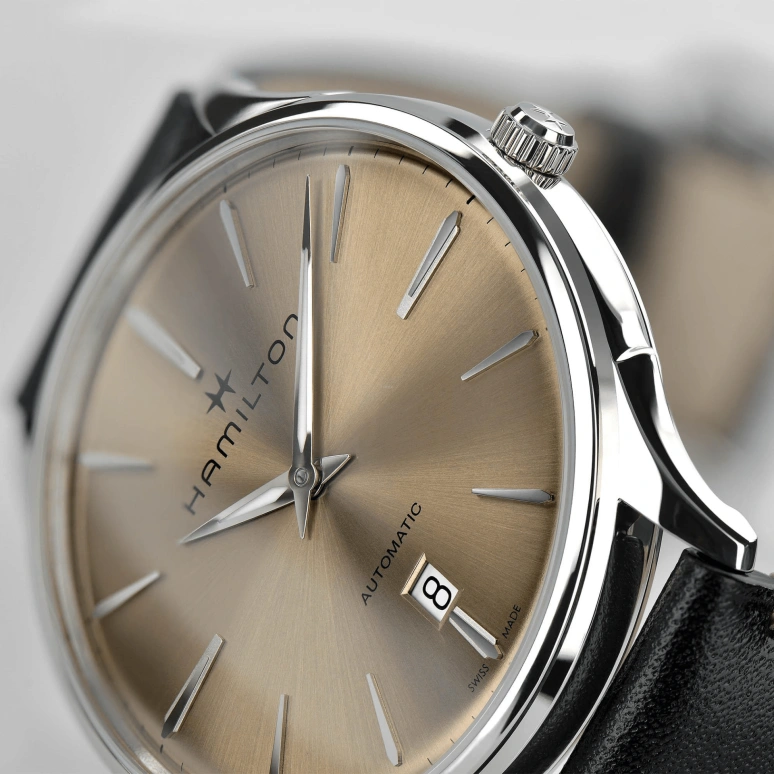 Hamilton,Jazzmaster 40mm,40mm,Stainless Steel,Beige,Automatic,Day,42hours,H38525721