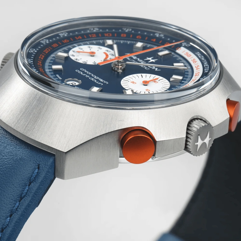 Hamilton,American Classic 48x52mm,48x52mm,Stainless Steel,Blue,Automatic,Chronograph,Day,H51606640