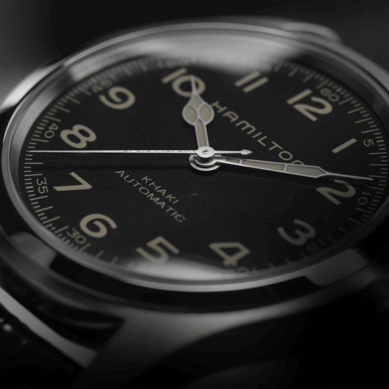 Hamilton,Khaki Field 42mm,42mm,Stainless Steel,Black,Automatic,80hours,In-house Caliber,H70605731