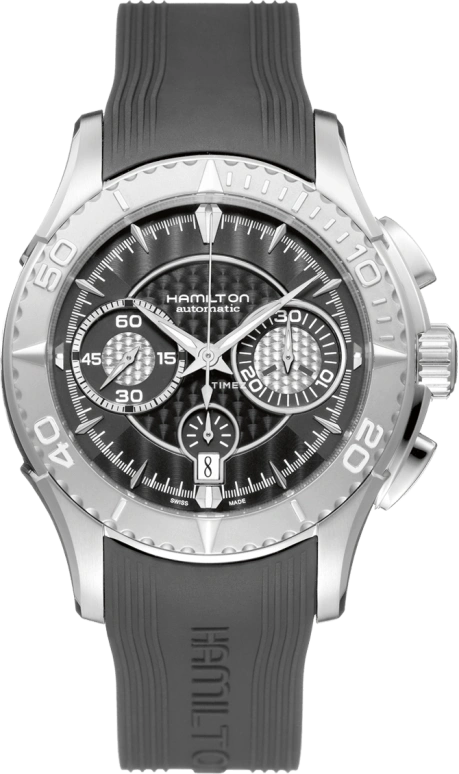 Hamilton,American Classic 44mm,44mm,Stainless Steel,Black,Sapphire,Crystal Glass,Open,H37616331