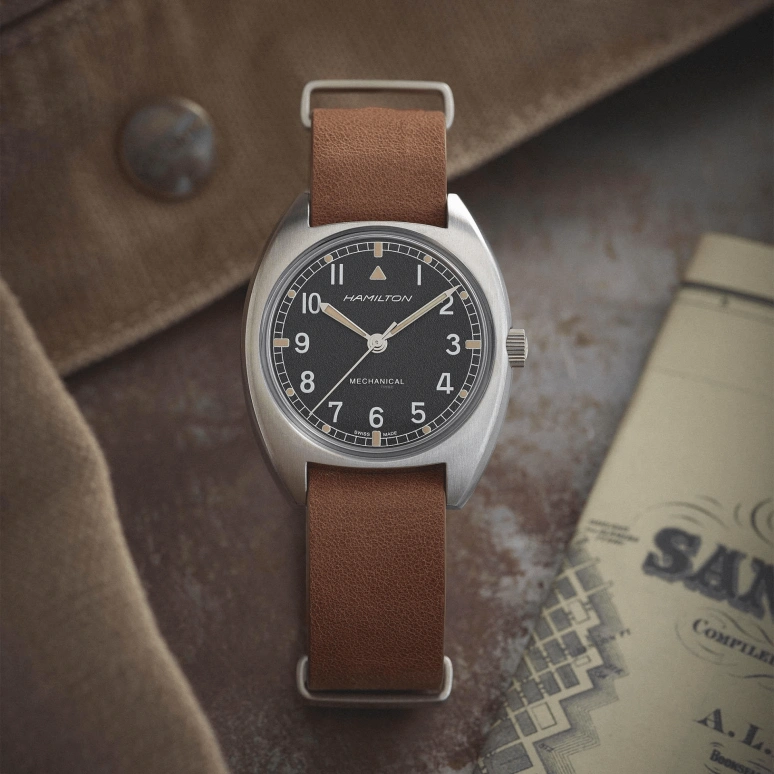 Hamilton,Khaki Aviation 35mm,35mm,Stainless Steel,Black,Handwound,Day,80hours,H76419531