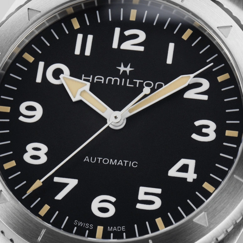 Hamilton,Khaki Field 41mm,41mm,Stainless Steel,Black,Automatic,80hours,In-house Caliber,H70315930