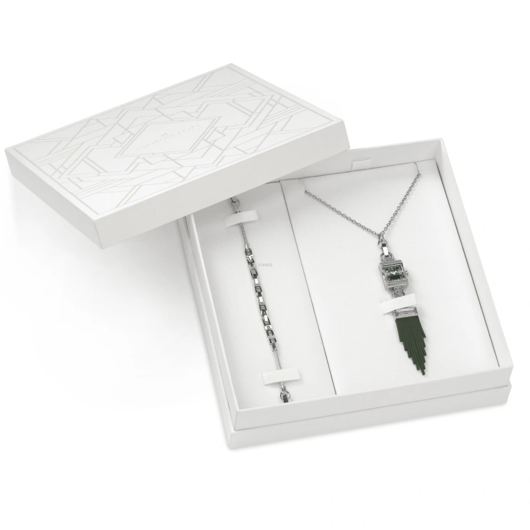 Hamilton,American Classic 15x19mm,15x19mm,Stainless Steel,Crystal,Green,Quartz,Sapphire,Square,H31271160