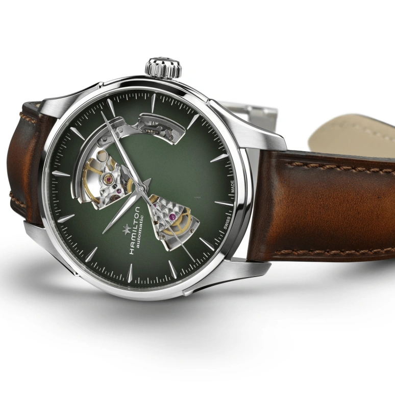 Hamilton,Jazzmaster 40mm,40mm,Stainless Steel,Green,Automatic,80hours,In-house Caliber,H32675560