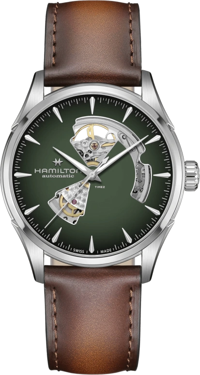 Hamilton,Jazzmaster 42mm,42mm,Stainless Steel,Khaki Green,Automatic,80hours,In-house Caliber,H32705560