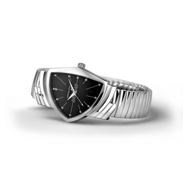 Hamilton,Ventura 50.30x32.30mm,50.30x32.30mm,Stainless Steel,Black,Quartz,26280hours,Glass,H24411232