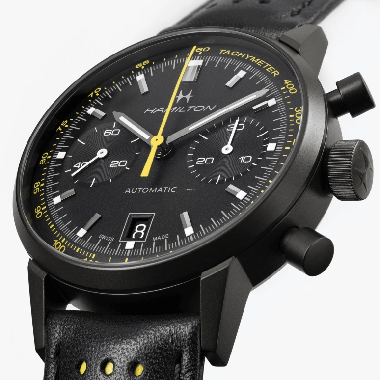 Hamilton,American Classic 40mm,40mm,Stainless Steel,Black,Automatic,Chronograph,Day,H38446731