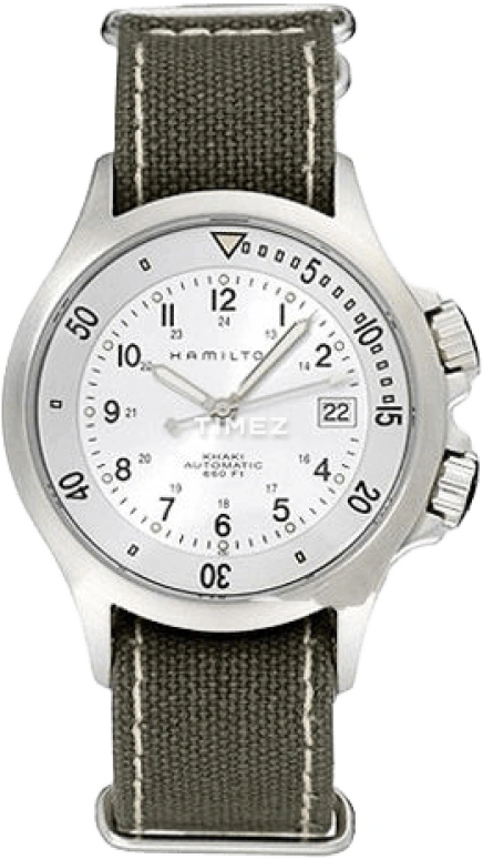 Hamilton,Khaki Action 40mm,40mm,Stainless Steel,Silver White,Sapphire,Crystal Glass,H77515853