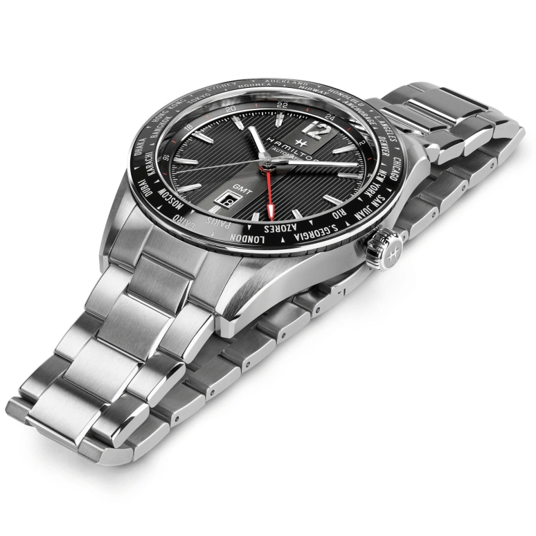 Hamilton,Broadway 46mm,46mm,Stainless Steel,Black,Automatic,80hours,In-house Caliber,H43725131
