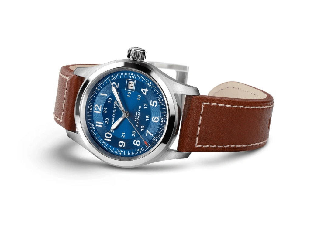 Hamilton,Khaki Field 38mm,38mm,Stainless Steel,Blue,Automatic,Day,80hours,H70455540