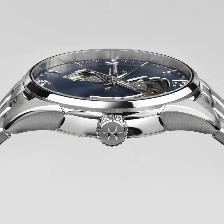 Hamilton,Jazzmaster 42mm,42mm,Stainless Steel,Blue,Automatic,80hours,In-house Caliber,H32705141