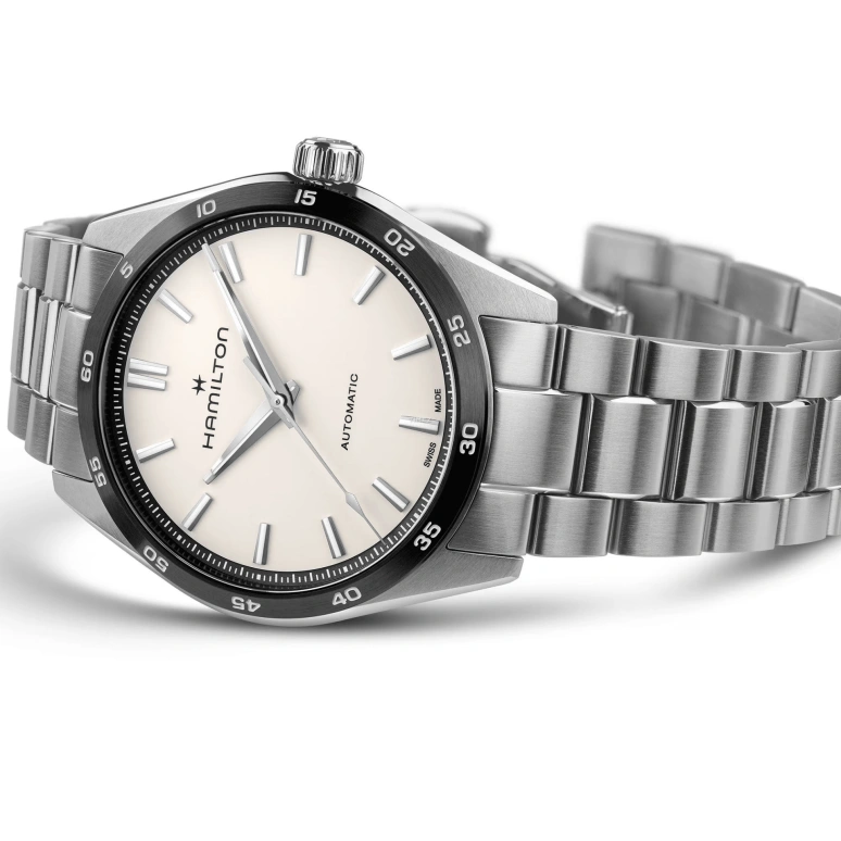 Hamilton,Jazzmaster 38mm,38mm,Stainless Steel,White,Automatic,Sapphire,Glass,Oval,H36205110