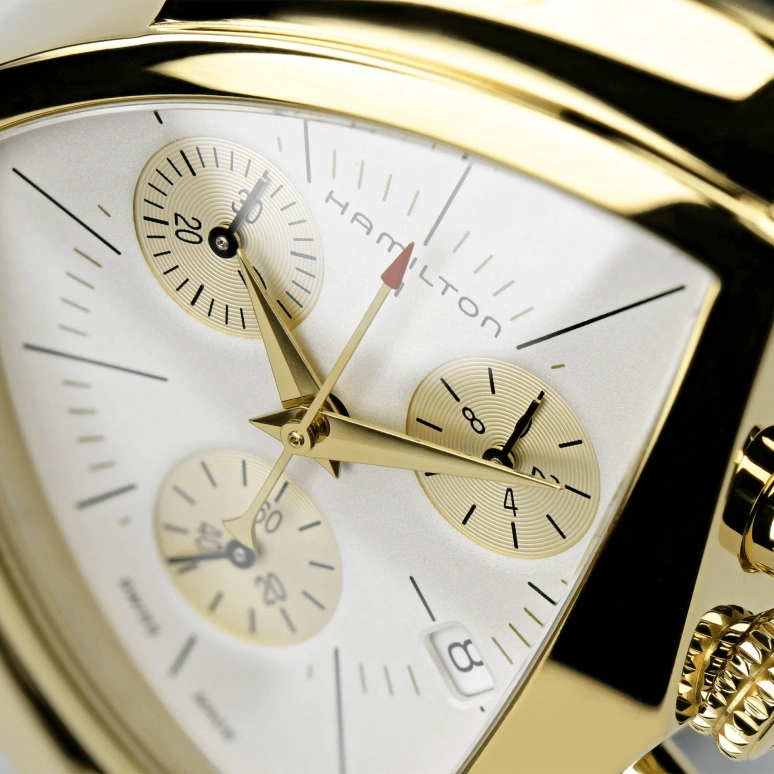 Hamilton,Ventura 32.30x50.30mm,32.30x50.30mm,Stainless Steel,Silver,Quartz,Chronograph,Day,H24422751