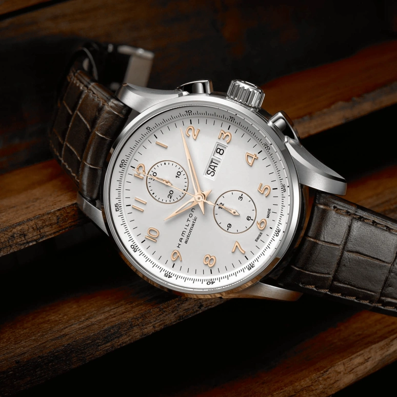 Hamilton,Jazzmaster 45mm,45mm,Stainless Steel,Silver,Automatic,Chronograph,Date,Day,H32766513