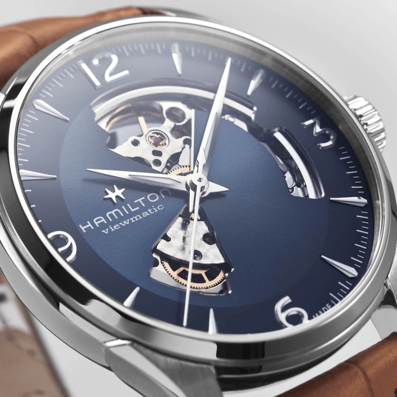 Hamilton,Jazzmaster 42mm,42mm,Stainless Steel,Blue,Automatic,80hours,In-house Caliber,H32705541