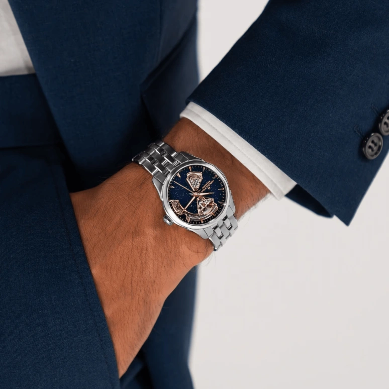 Hamilton,Jazzmaster 36mm,36mm,Stainless Steel,Blue,Automatic,80hours,In-house Caliber,H32215142
